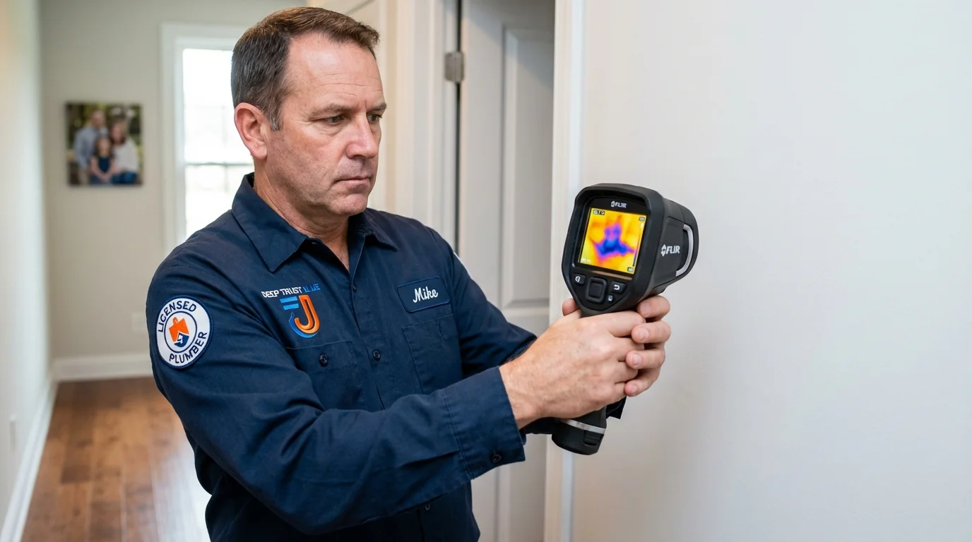 Thermal imaging leak detection by Johns Plumbing LLC in Pleasant Grove